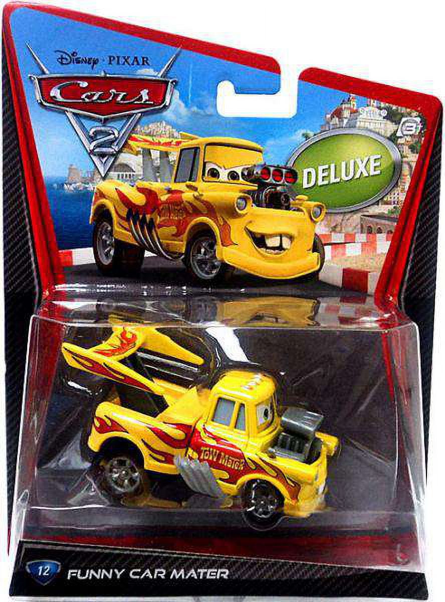 Disney / Pixar Cars Deluxe Oversized Funny Car Mater Diecast Car
