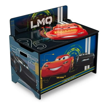 Disney Pixar Cars Deluxe Wood Toy Box by Delta Children, Greenguard Gold Certified