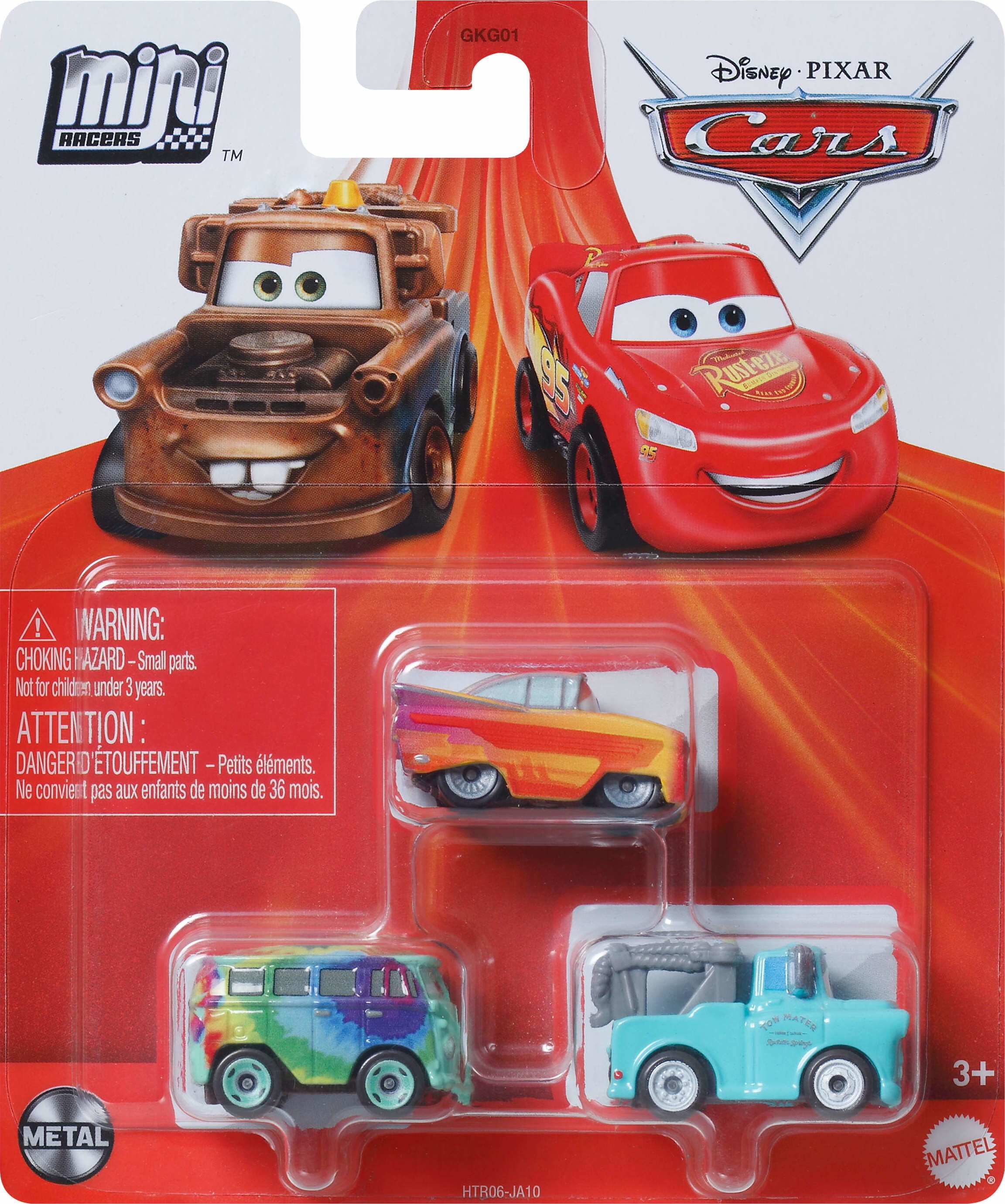 Disney Pixar Cars Die Cast Metal Mini Racers Brand New Mater, Fillmore \u0026 Radiator Springs Ramone Car 3-Pack