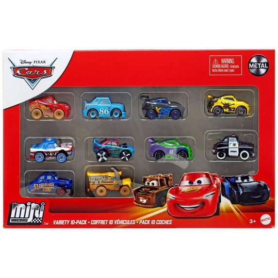 Disney / Pixar Cars Die Cast Mini Racers VARIETY 10-Pack (2021)