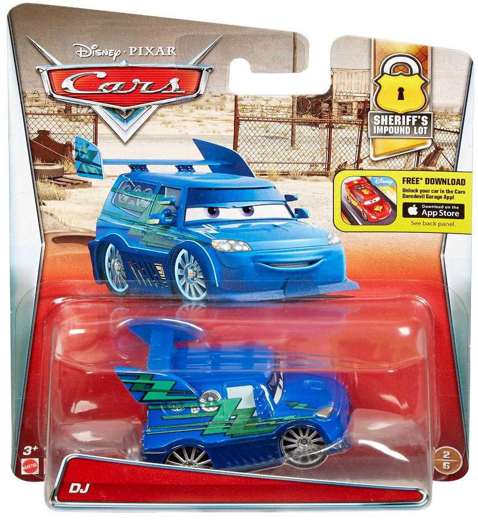 カーズ　DJ サウンドトイ Disney/Pixar Cars Diecast DJ Vehicle, Sheriff's Impound Lot