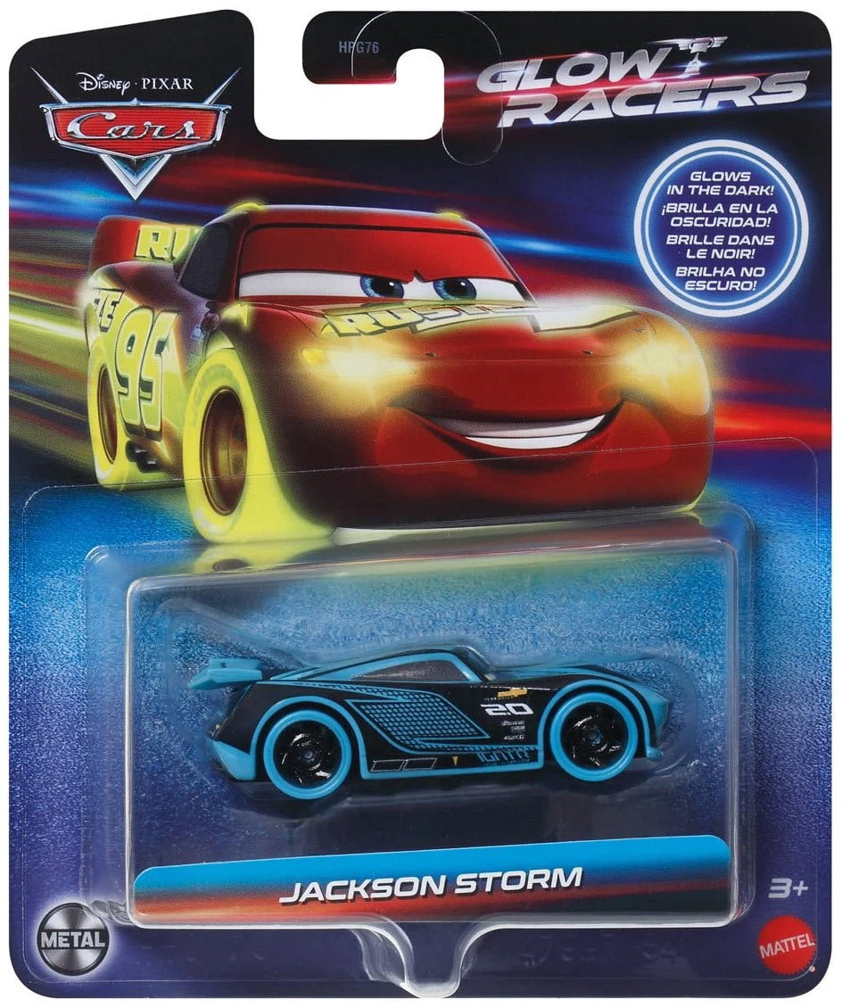 Disney Pixar Cars, Jackson Storm Diecast Car, Glow Racers