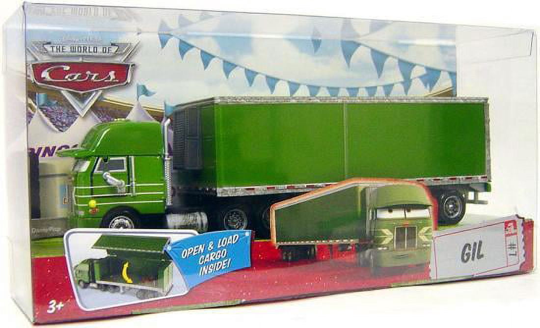 Disney Pixar Cars Gil #7 Toy Truck The World of Cars w/ Cargo Area