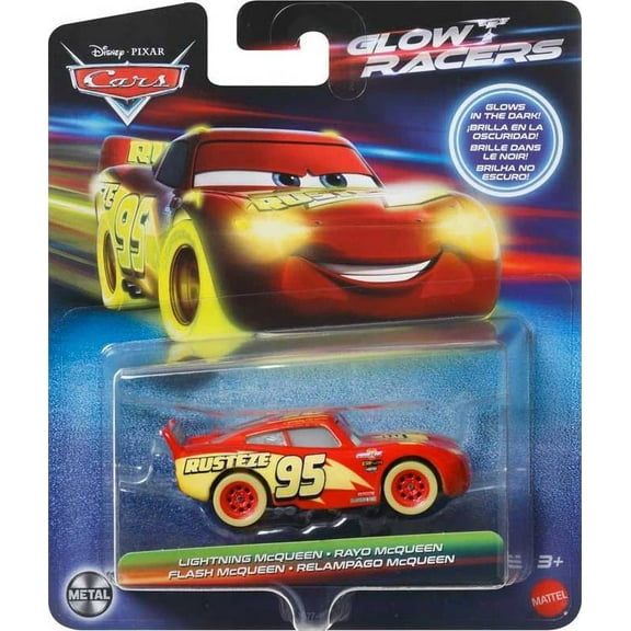 Disney / Pixar Cars Glow Racers Lightning McQueen Diecast Car
