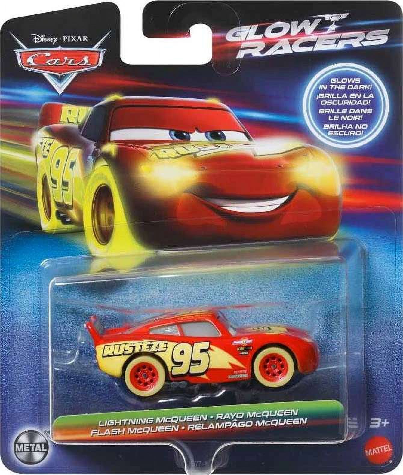 Disney Pixar Cars Race Ready Toys Glow Racers Lightning McQueen 