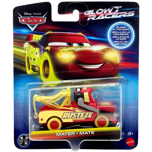Disney Pixar Cars: Glow Racers Mater Diecast Car - 1:55 Scale, Toys ...