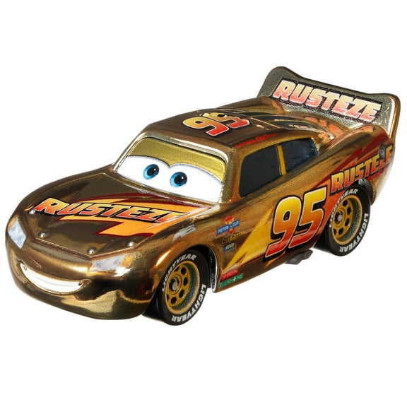 Disney Pixar Cars Golden Diecast Lightning Mcqueen Car Play Vehicle
