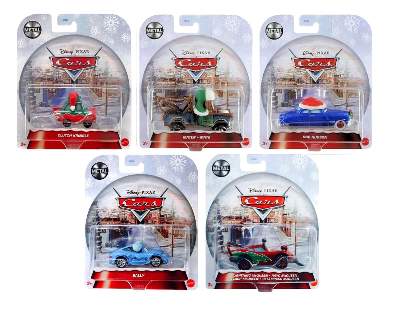 Disney Pixar Cars マテル ルイージ & グイード セット Disney Pixar Cars Holiday Christmas Winter Series Set 5