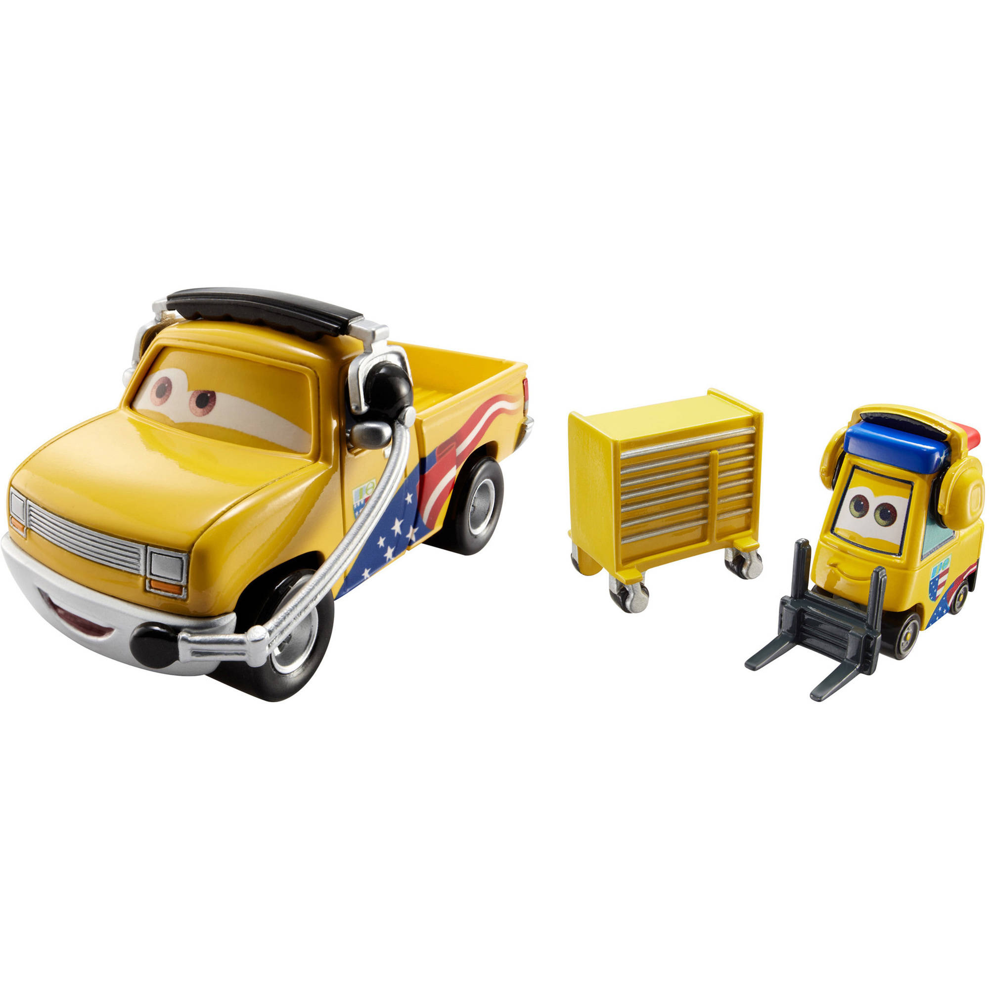 Disney/Pixar Cars Jeff Gorvette's Pitty & John Lassetire Vehicle Set - image 1 of 3