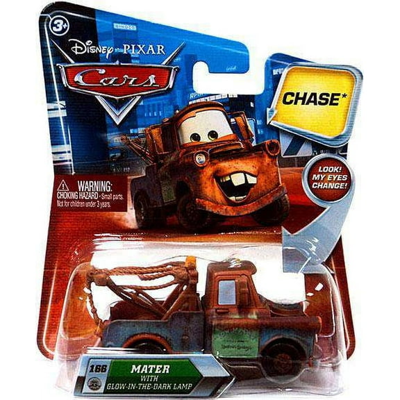 Disney / Pixar Cars Lenticular Eyes Series 2 Mater with Glow In The Dark Lamp Diecast Car