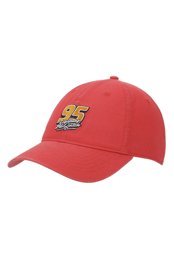 Disney Pixar Cars Lightning McQueen 95 Men's Red Unstructured Baseball Cap