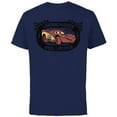 thumbnail image 1 of Disney Pixar Cars Lightning McQueen I am Speed T-Shirt - Short Sleeve Cotton T-Shirt for Adults - Customized-Navy, 1 of 5
