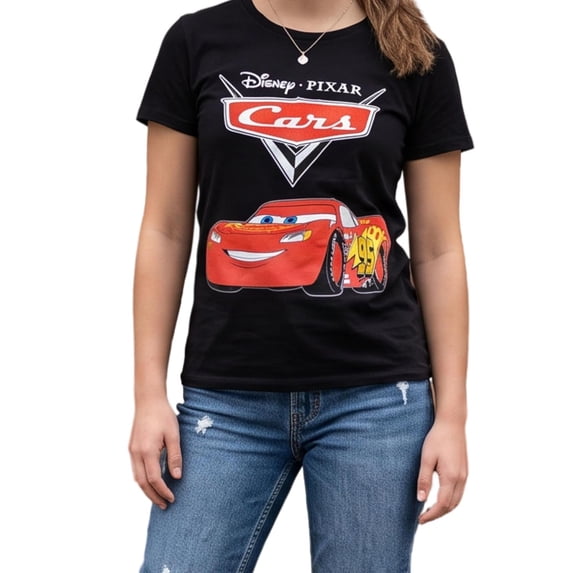 Disney Pixar Cars Lightning McQueen Juniors Graphic Tee
