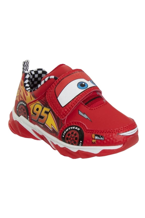 Disney Pixar Cars Lightning McQueen Light Up Sneakers. (Toddler/Little Kids)