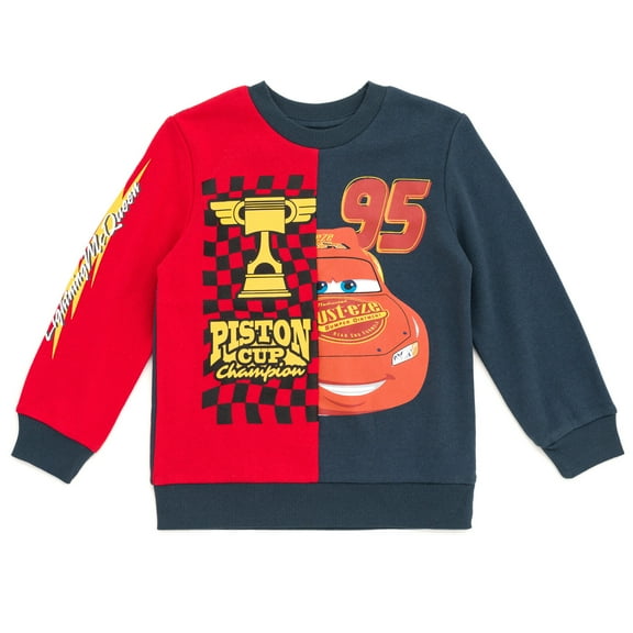 Disney Pixar Cars Lightning McQueen Little Boys Fleece Sweatshirt 6