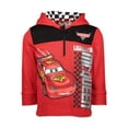 thumbnail image 1 of Disney Pixar Cars Lightning McQueen Little Boys Half-Zip Hoodie Red 6, 1 of 2