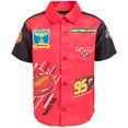thumbnail image 1 of Disney Pixar Cars Lightning McQueen Little Boys Hawaiian Button Down Shirt Infant to Big Kid, 1 of 5