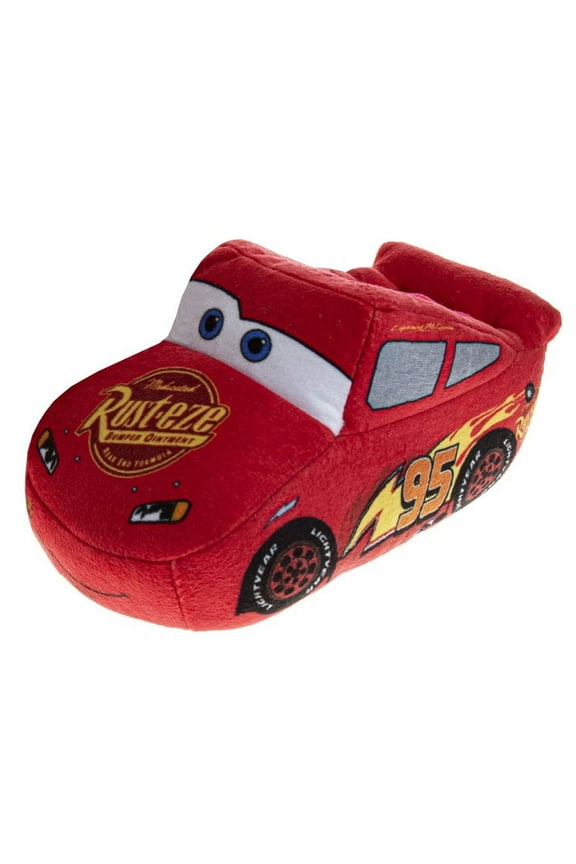 Pixar Cars Lightning Mcqueen Speedster Slippers. (Toddler Little Kids), Red, Size: 506