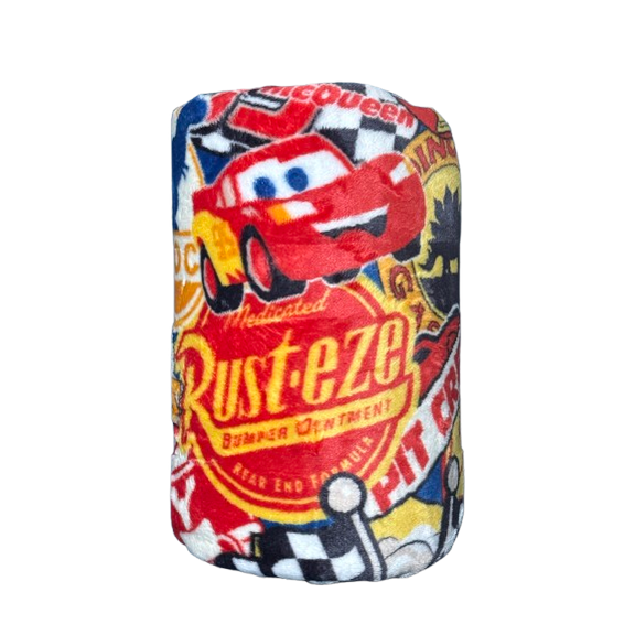 Disney Pixar Cars Lightning McQueen Supersoft Printed Plush Throw Blanket, Polyester, 60in x 72in