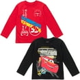 thumbnail image 1 of Disney Pixar Cars Lightning McQueen Toddler Boys 2 Pack Long Sleeve T-Shirts Toddler to Little Kid, 1 of 5