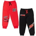 thumbnail image 1 of Disney Pixar Cars Lightning McQueen Toddler Boys Fleece 2 Pack Jogger Pants Toddler to Big Kid, 1 of 5