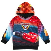 DISNEY Pixar Cars Lightning McQueen Toddler Boys Fleece Pullover Hoodie Red 2T