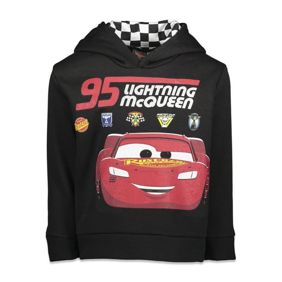 Pixar Cars Lightning McQueen Toddler Boys Fleece Pullover Hoodie Toddler to Little Kid