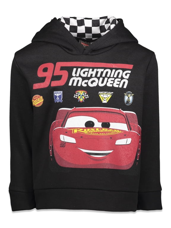 Pixar Cars Lightning McQueen Toddler Boys Fleece Pullover Hoodie Toddler to Little Kid