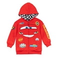 thumbnail image 1 of Disney Pixar Cars Lightning McQueen Toddler Boys Fleece Zip Up Hoodie Toddler to Big Kid, 1 of 5