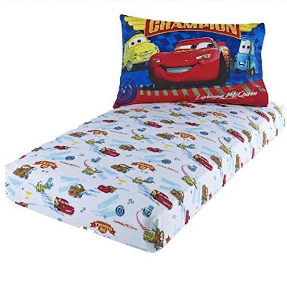 Disney Pixar Cars Lightning McQueen Toddler Sheet Set - Walmart.com