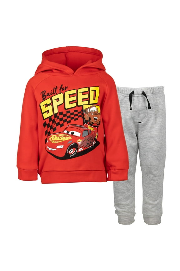 Lightning McQueen Tow Mater Toddler Boys Fleece Hoodie and Pants Outfit Set Toddler to Big Kid