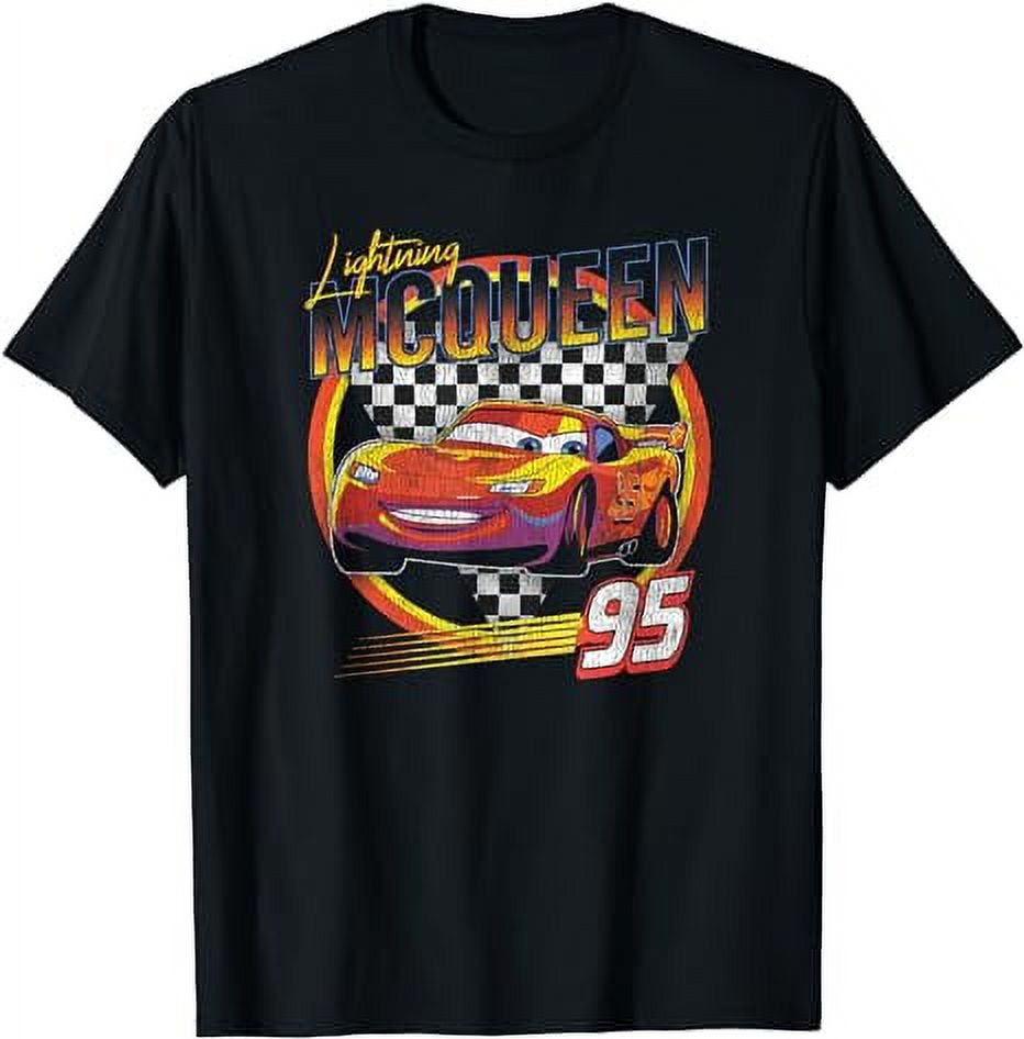 Disney Pixar Cars Lightning McQueen Vintage Race TShirt