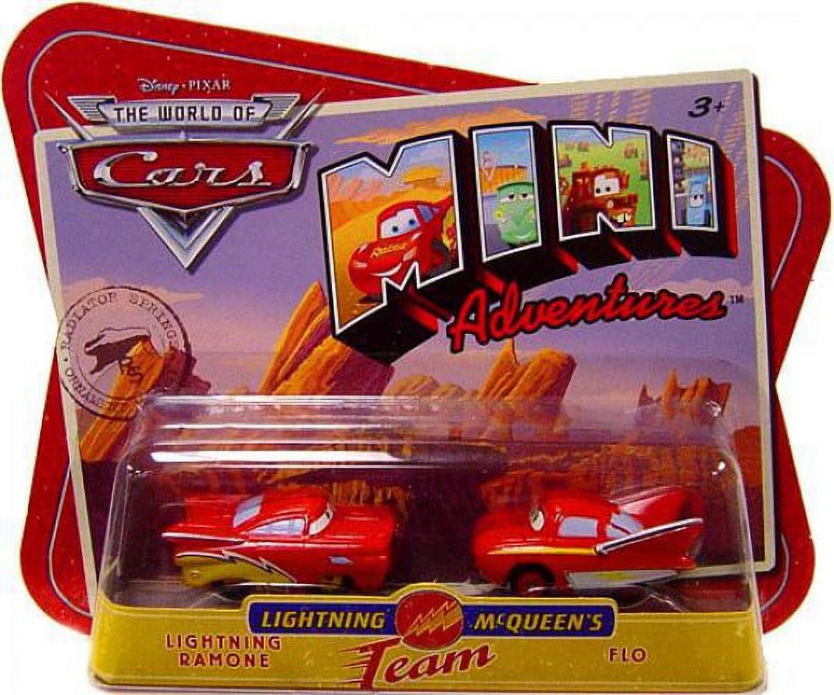 Disney Pixar Cars Lightning McQueen's Team Lightning Ramone & Flo Plastic Car, 2 Pack - image 1 of 1