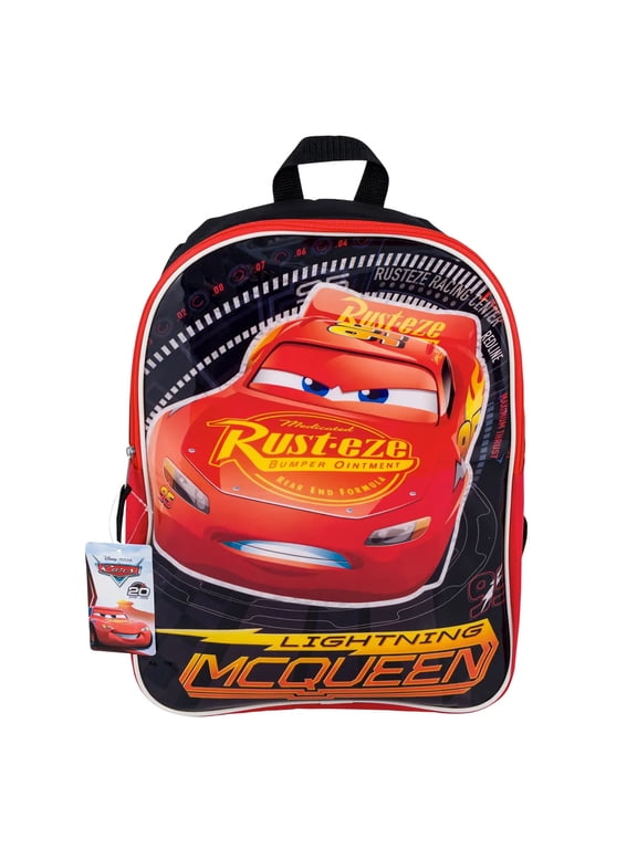 Pixar Cars Lightning Mcqueen Kids School Backpack, 15"