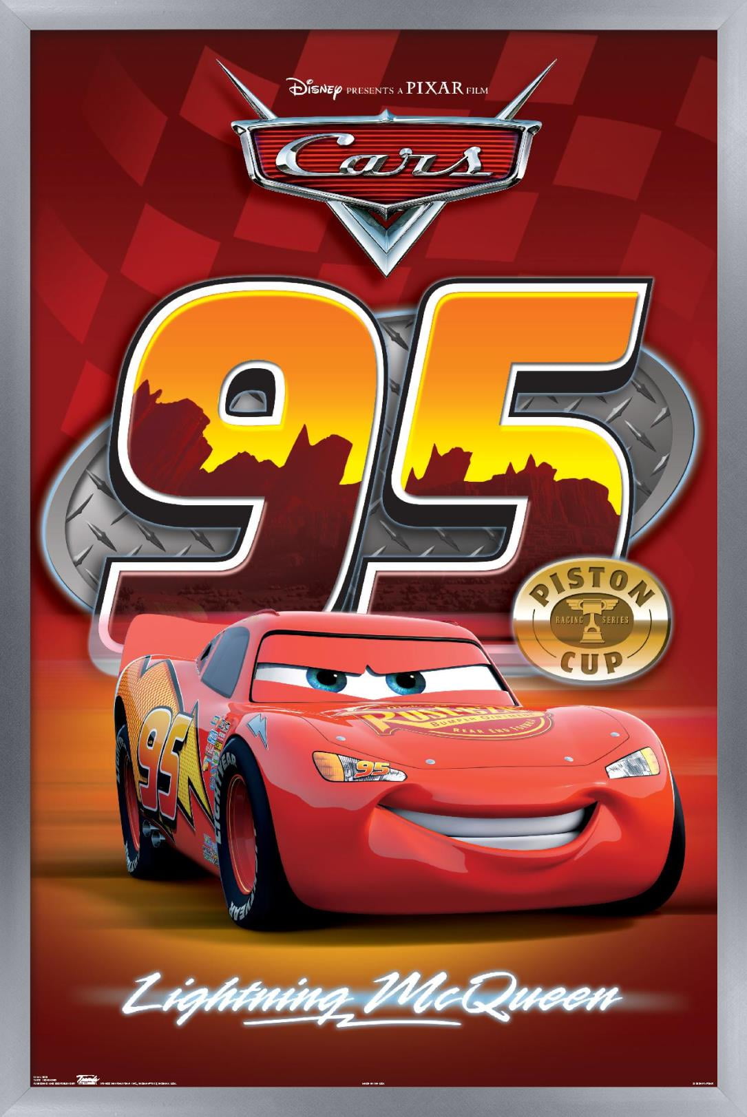 Disney Pixar Cars Lightning Wall Poster, x 34