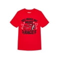 thumbnail image 1 of Disney Pixar Cars Little Boys and Big Boys Valentine's Day Graphic Tee with Short Sleeves, Sizes 4-18, 1 of 3