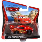Disney / Pixar Cars Main Series Lightning McQueen with Racing Wheels Diecast Car Checkout Lane Packaging