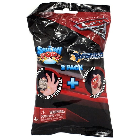 Disney / Pixar Cars Mash'Ems + Squishy Pops Mystery 2-Pack (Bagged)