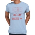 thumbnail image 1 of Disney Pixar Cars Men's Mcqueen Schematics T-Shirt (Bright White, S-XXXL), 1 of 4