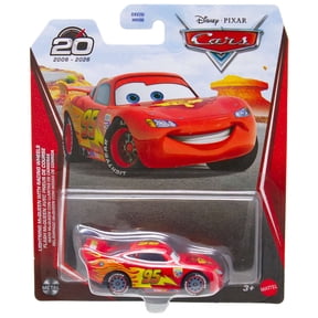 Disney / Pixar Cars Metal Lightning McQueen with Racing Wheels Diecast Car
