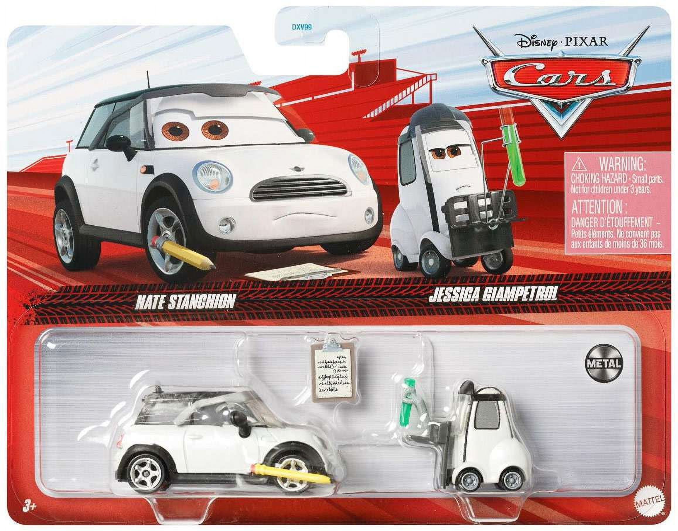 Disney / Pixar Cars Metal Nate Stanchion & Jessica Giampetrol Diecast