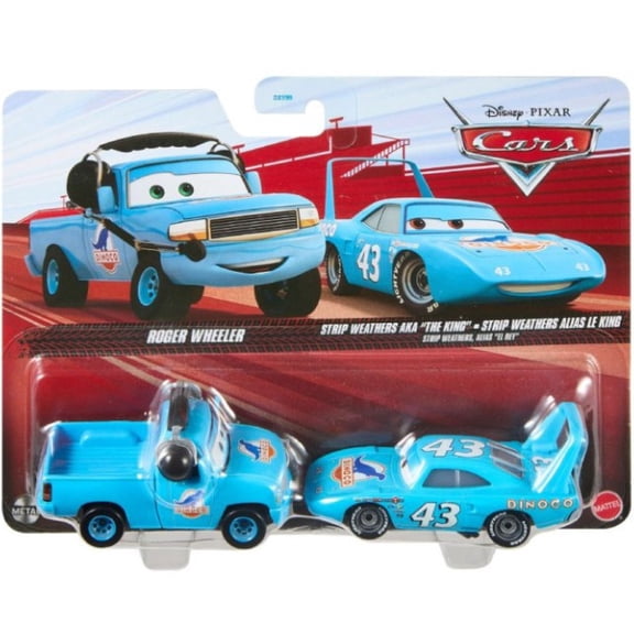Disney / Pixar Cars Metal Roger Wheeler & Strip Weathers AKA The King Diecast Car 2-Pack