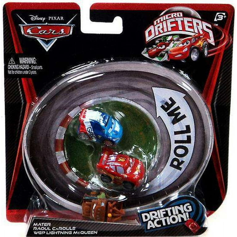 Mater, Raoul CaRoule & WGP Lightning McQueen Mini Cars Micro