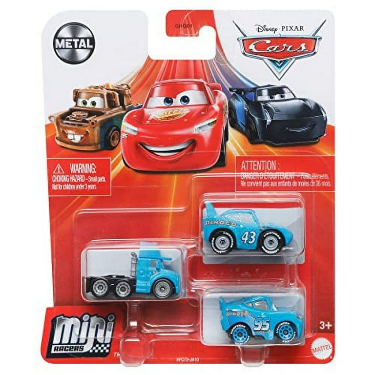 Disney Pixar Cars Mini Racers 3-Pack Metal Vehicles, For Kids Age
