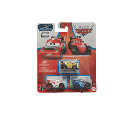 Disney Pixar Cars Mini Racers 3-Pack Metal Vehicles Shu Miguel Jackson