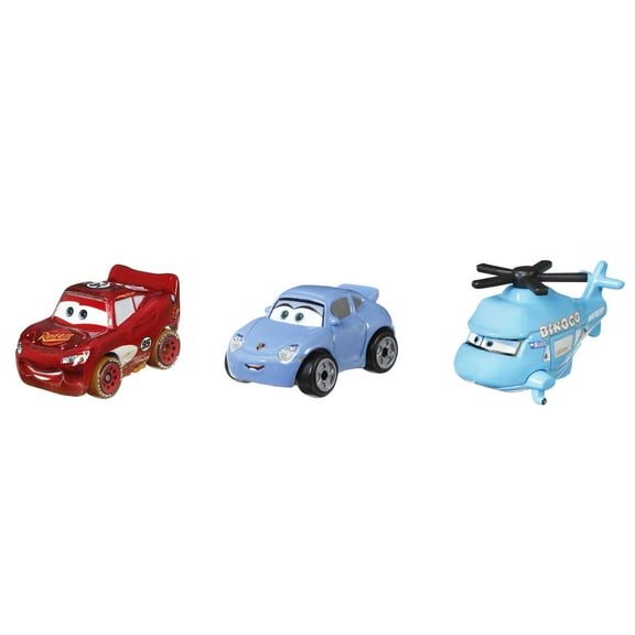 Disney Pixar Cars Mini Racers 3-Pack Metal Vehicles, for Kids Age 3 Years Old & up, 0.64 lb