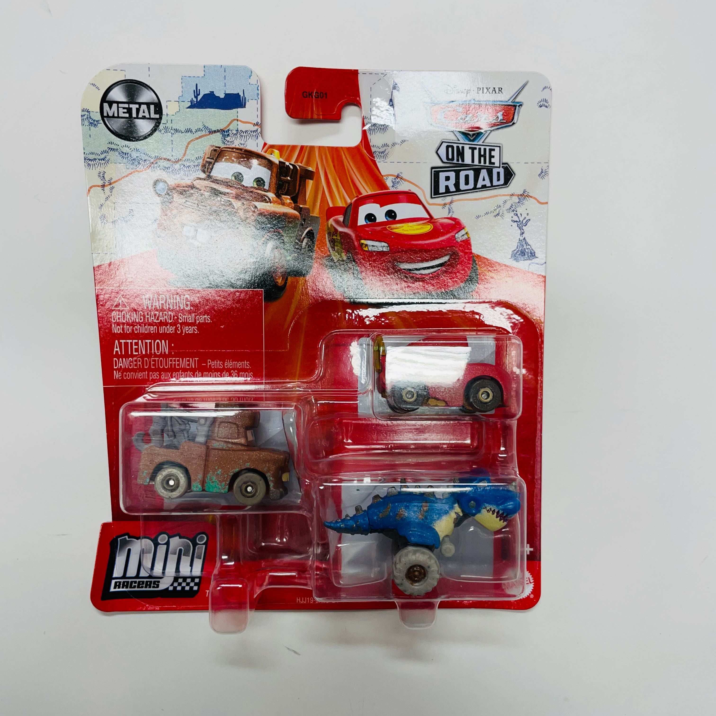 Disney Pixar Cars Mini Racers 3 Pack - Road Trip Park