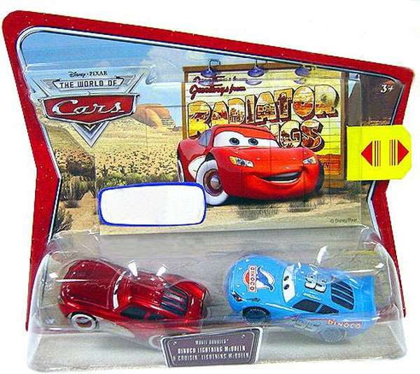 Disney Cars Movie Doubles マックイーン２種類 Disney / Pixar Cars Movie Doubles Dinoco & Cruisin' Lightning