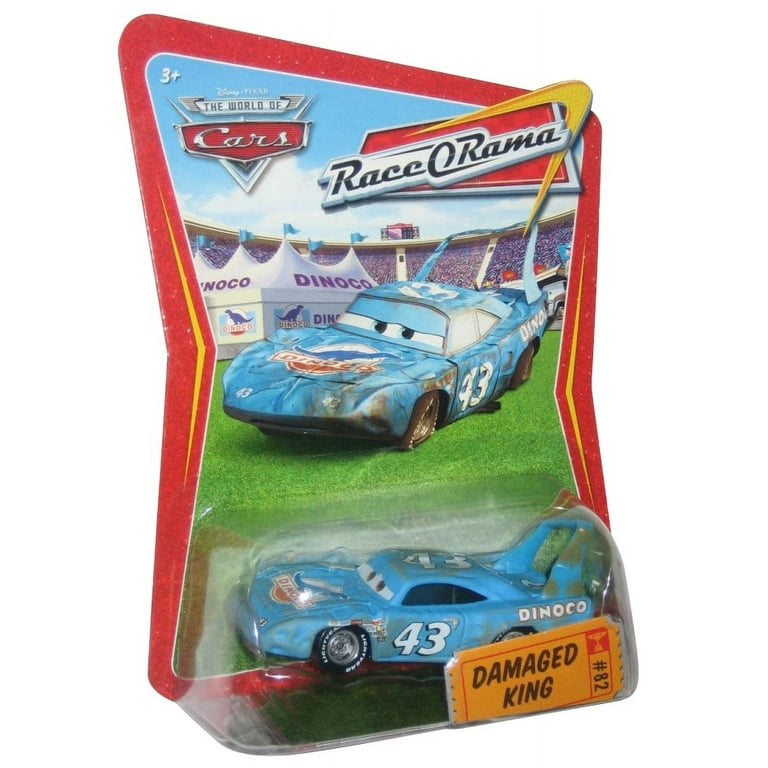 Disney / Pixar Cars The World of Cars Series 1 Dinoco Lightning McQueen  Diecast Car [Damaged Package]