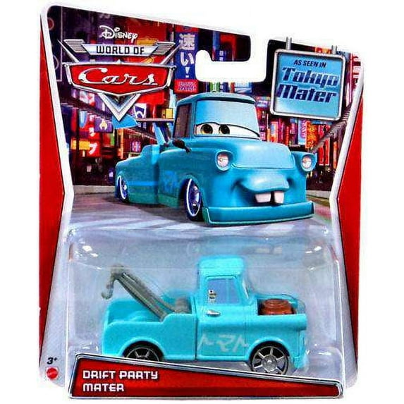 Disney Pixar Cars Movie Toon Drift Party Tokyo Mater Blue Toy Car